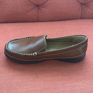Boys slip on dress shoe.